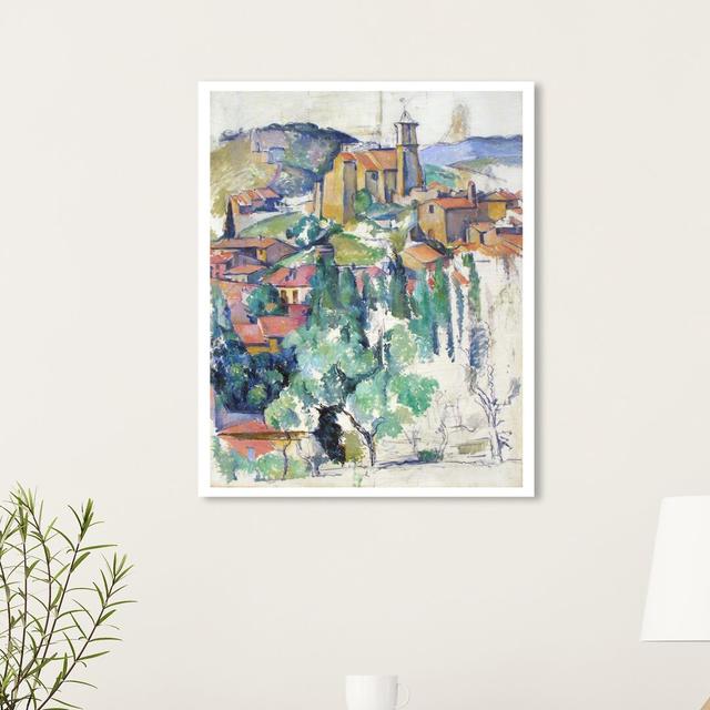 Cezanne - Village At Gardanne - Wrapped Canvas Print East Urban Home Size: 91.4 cm H x 76.2 cm W on Productcaster.