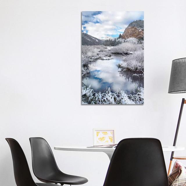 Boulder Mountains And Summit Creek Dusted With Snow, Idaho by Tim Fitzharris - Wrapped Canvas Print Alpen Home Size: 101.6cm H x 66.04cm W x 3.81cm D on Productcaster.