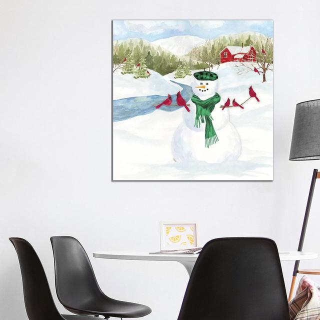 Snowman Christmas II by Tara Reed - Wrapped Canvas Graphic Art The Seasonal Aisle on Productcaster.