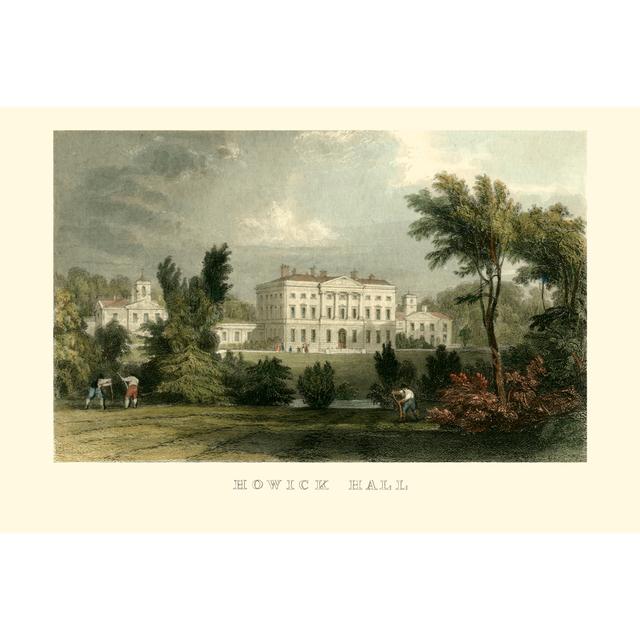 Howick Hall by T. Allom - Wrapped Canvas Art Prints Rosalind Wheeler Size: 51cm H x 76cm W x 3.8cm D on Productcaster.