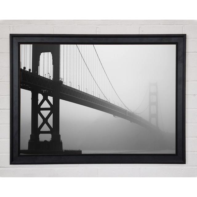 Golden Gate In Fog - Print Ebern Designs Size: 59.7cm H x 84.1cm W x 1.5cm D on Productcaster.