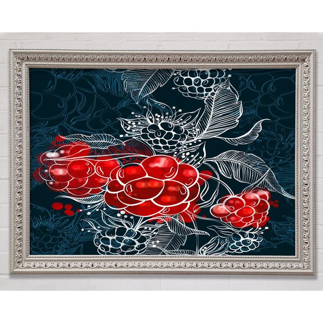 Red Berry Winter - Single Picture Frame Art Prints Bright Star Size: 29.7cm H x 42cm W x 3cm D on Productcaster.