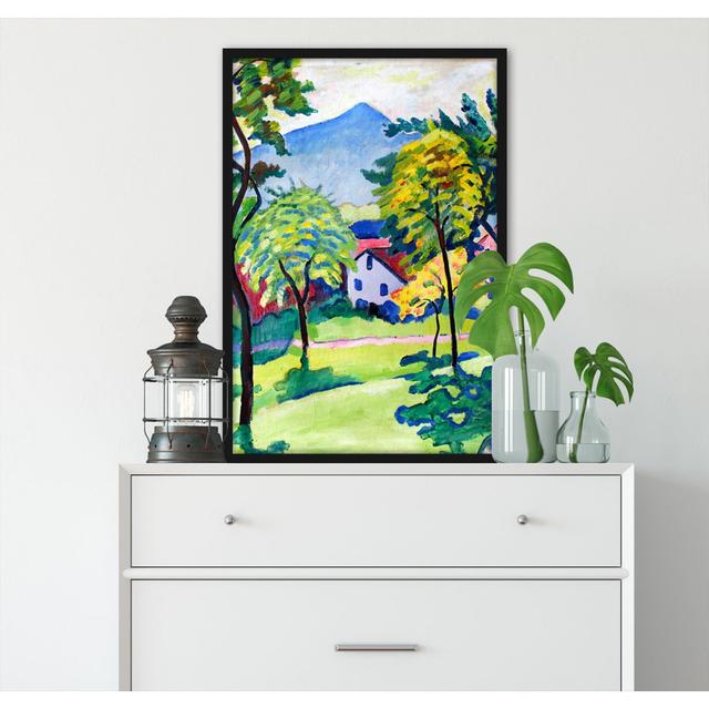 Gerahmtes Gemälde "Tegernsee Landscape Anagoria" von August Macke ClassicLiving Größe: 55 cm H x 40 cm B x 2.5 cm T on Productcaster.