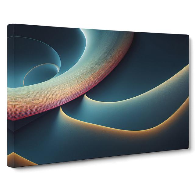 Head Turning Modern Abstract Art - Wrapped Canvas Graphic Art Metro Lane Size: 50cm H x 76cm W x 3cm D on Productcaster.