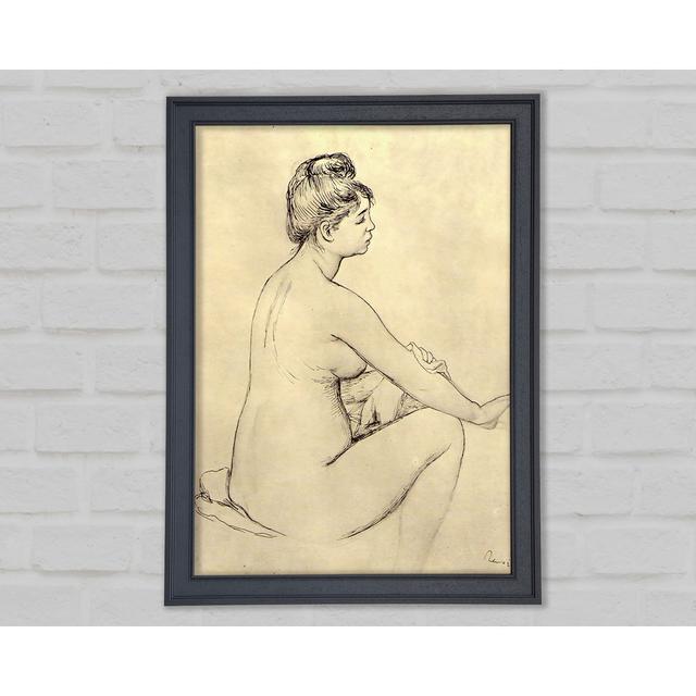 Renoir Bather Framed Print Rosalind Wheeler Size: 84.1cm H x 59.7cm W x 1.5cm D on Productcaster.