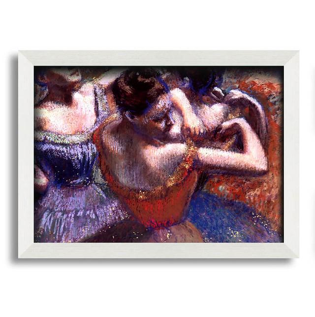 Gerahmtes Leinwandbild Degas Dancers Framed Print ClassicLiving Format: Poster mit weißem Rahmen, Größe: 42 cm H x 59,7 cm B x 10 cm T on Productcaster.