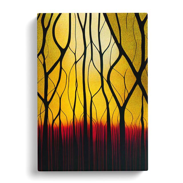 Tsang Rain Forest Abstract - Wrapped Canvas Graphic Art Marlow Home Co. Size: 76cm H x 50cm W x 3cm D on Productcaster.