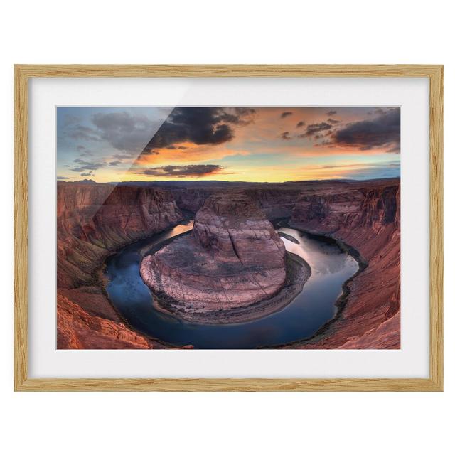 Colorado River Glen Canyon - Picture Frame Photograph Print on Paper East Urban Home Frame Options: Natural oak wood, Size: 50cm H x 70cm W on Productcaster.