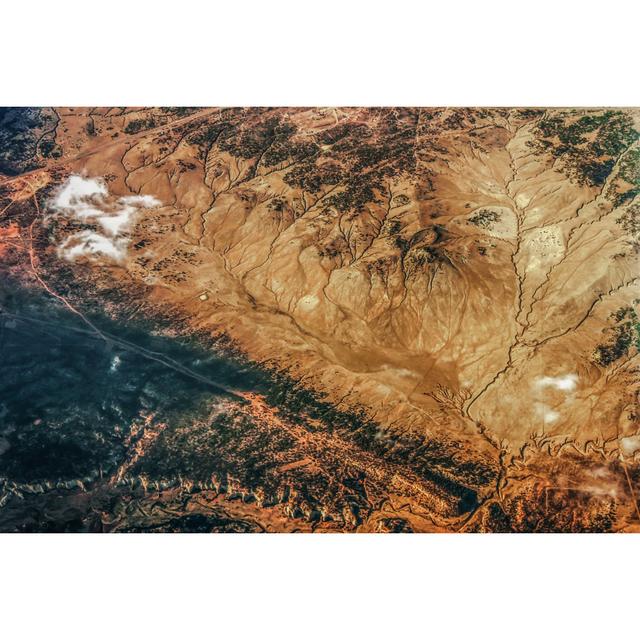 Topo Of The Badlands by Susan Vineyard - Print Alpen Home Size: 51cm H x 76cm W x 3.8cm D on Productcaster.