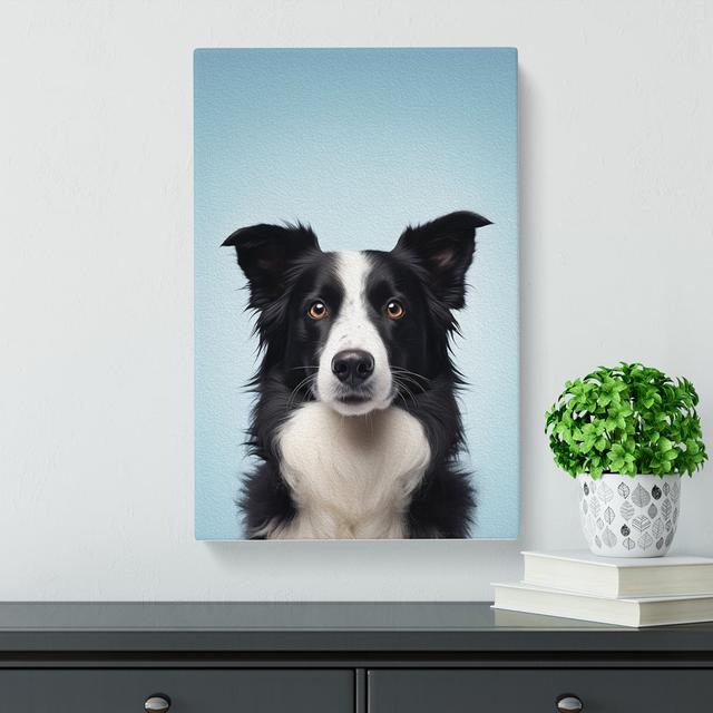 Border Collie Minimalism - Print Marlow Home Co. Size: 60cm H x 40cm W x 3cm D on Productcaster.