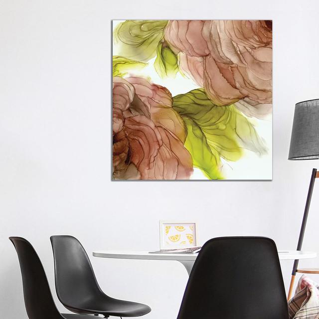 Peonies II by Monet & Manet - Wrapped Canvas Painting ClassicLiving Size: 93.98cm H x 93.98cm W x 3.81cm D on Productcaster.