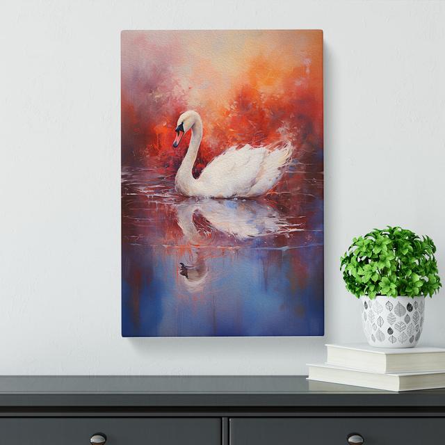 Swan Gestural - Print Brambly Cottage Size: 76cm H x 50cm W x 3cm D on Productcaster.