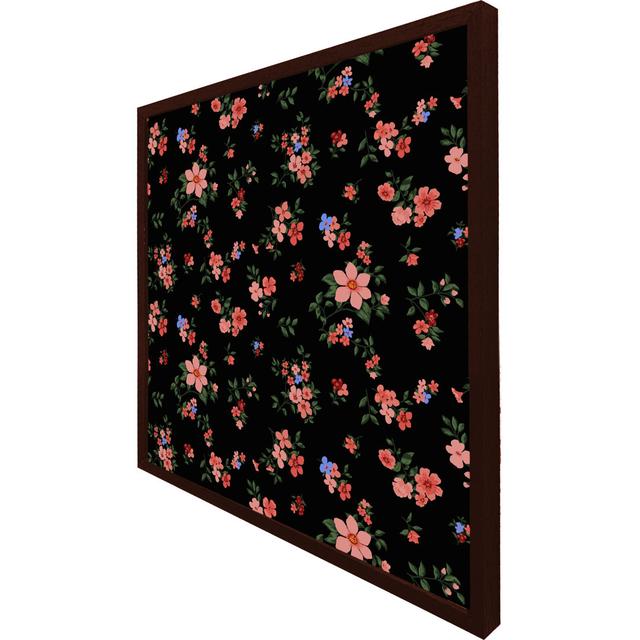 Allenton Beautiful Pink Flowers - Single Picture Frame Print ClassicLiving Size: 51cm H x 51cm W x 4cm D, Frame Colour: Brown Framed on Productcaster.