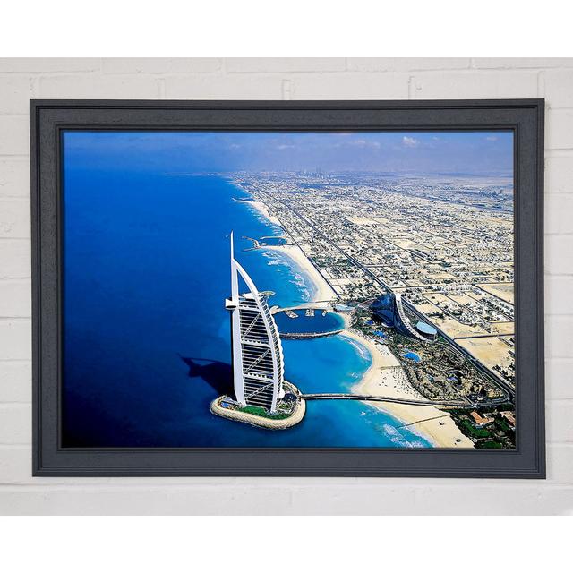 Dubai Beach Front Framed Print Highland Dunes Size: 29.7cm H x 42cm W x 1.5cm D on Productcaster.