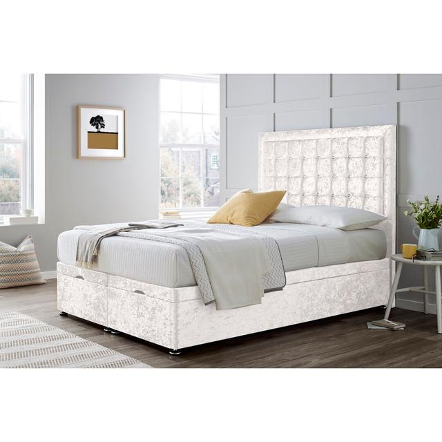 Covington Divan Bed Base Wayfair Sleep Colour: White, Size: Kingsize (5') on Productcaster.