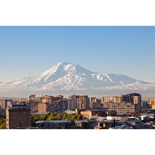 Yerevan, Capital of Armenia and Mount Ararat on the Background - Wrapped Canvas Photograph 17 Stories Size: 81cm H x 122cm W x 3.8cm D on Productcaster.