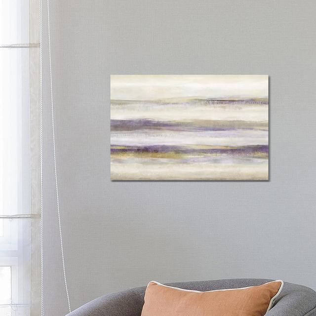 Linear Motion Amethyst by Jaden Blake - Wrapped Canvas Painting Metro Lane Size: 45.72cm H x 66.04cm W x 3.81cm D on Productcaster.