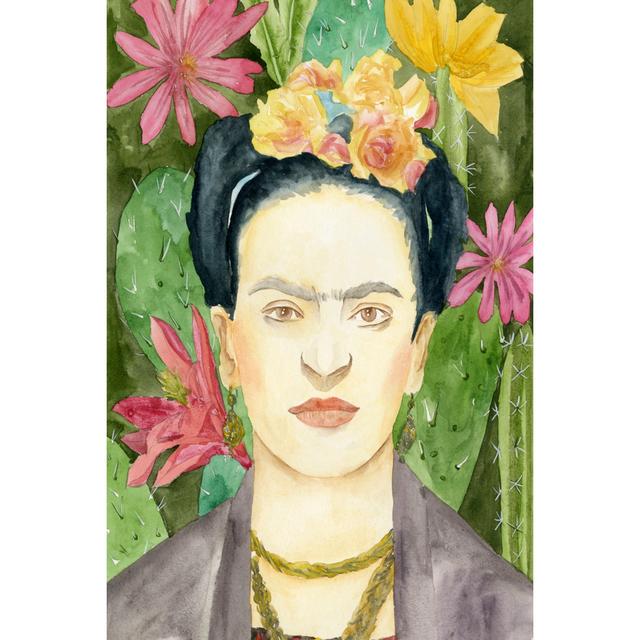 Frida Kahlo I by Melissa Wang - Wrapped Canvas Painting Bloomsbury Market Size: 30cm H x 20cm W on Productcaster.