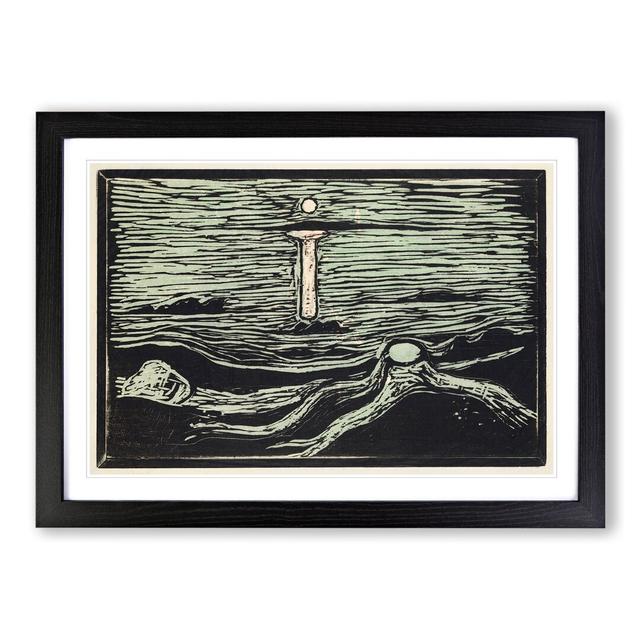 Mystical Shore by Edvard Munch - Picture Frame Painting East Urban Home Size: 36cm H x 48cm W x 2cm D, Frame Option: Black Framed on Productcaster.