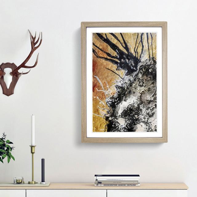 Dreaming of Mercy in Abstract - Picture Frame Graphic Art Print East Urban Home Size: 65cm H x 48cm W x 2cm D, Frame Option: Oak Framed on Productcaster.