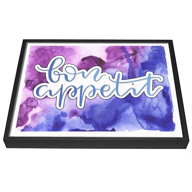 Bon Appetit Saying - Single Picture Frame Art Prints on Canvas Bright Star Size: 101.6cm H x 142.2cm W x 10cm D on Productcaster.