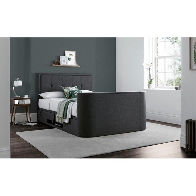 Annarosa Upholstered TV Bed 17 Stories Size: Double (4'6) on Productcaster.