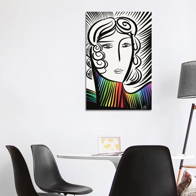 The Rainbow Girl by Emmanuel Signorino - Wrapped Canvas Gallery-Wrapped Canvas Giclée ClassicLiving Size: 101.6cm H x 66.04cm W x 1.91cm D on Productcaster.