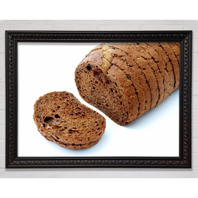 Brown Bread Framed Print Union Rustic Size: 59.7cm H x 84.1cm W x 3cm D, Format: Black Framed Wood on Productcaster.