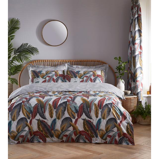 Shartlesville Duvet Cover Set Bay Isle Home Size: Double - 2 Standard Pillowcases, Colour: Dark Red on Productcaster.