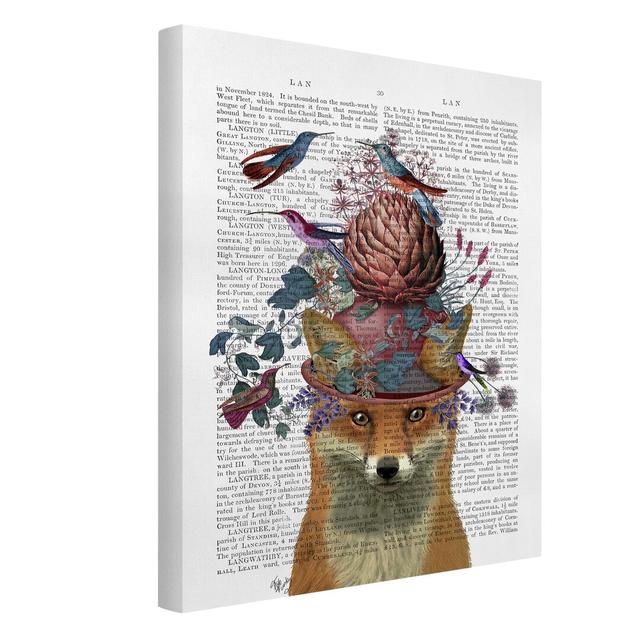 Bird Catcher - Fox with Artichoke 1289 - Wrapped Canvas Graphic Art Maturi Size: 80cm H x 60cm W on Productcaster.