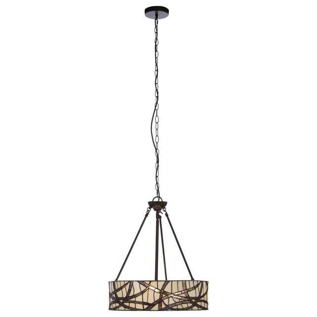 Mundelein 3 - Light Grey Drum Pendant Ebern Designs on Productcaster.