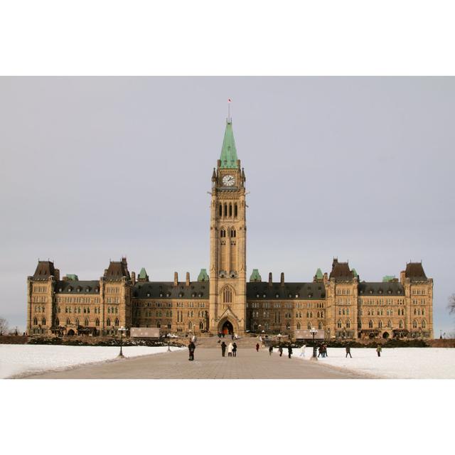 Centre Block on Parliament Hill by Lespalenik - Wrapped Canvas Photograph 17 Stories Size: 30cm H x 46cm W on Productcaster.