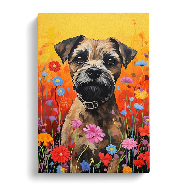 Border Terrier Colour Field No.3 - No Frame Art Prints Marlow Home Co. Size: 60cm H x 40cm W x 3cm D on Productcaster.