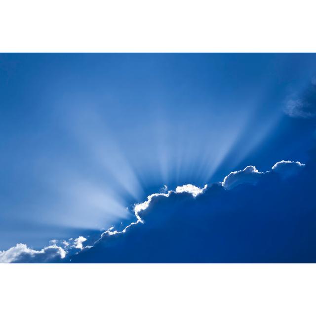 Sun Rays Peeking Out From Clouds by Ssucsy - Wrapped Canvas Art Prints 17 Stories Size: 81cm H x 122cm W on Productcaster.