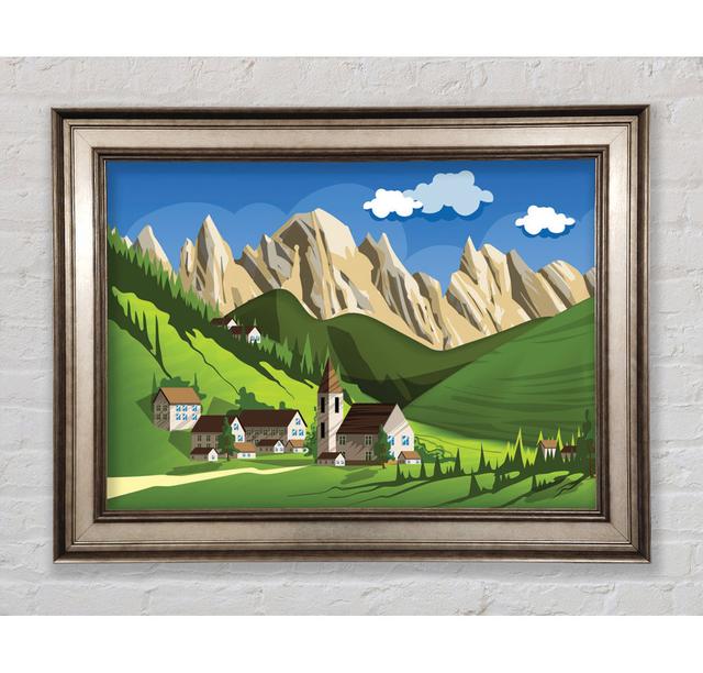 Village In Sweden Framed Print Bright Star Size: 42cm H x 59.7cm W on Productcaster.