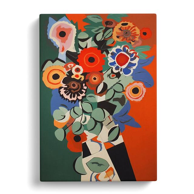 Rashon Flowers Constructivism Vol.6 - Wrapped Canvas Graphic Art Marlow Home Co. Size: 76cm H x 50cm W x 3cm D on Productcaster.