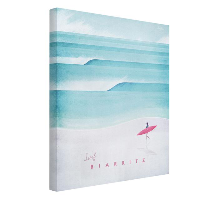 13565/Rectangle/canvas print - travel poster - Biarritz Happy Larry Size: 80cm H x 60cm W on Productcaster.