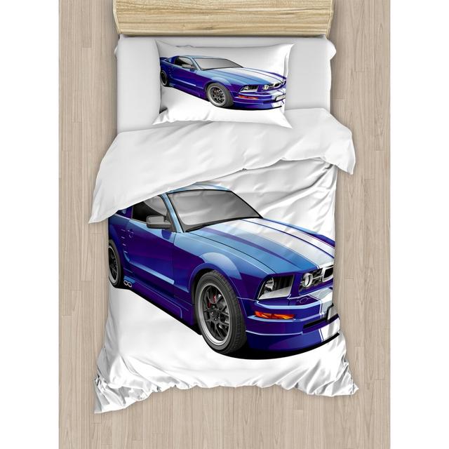 Haymarket 350 TC Duvet Cover Set Ebern Designs Size: Single - 1 Pillowcase ( 80 x 80 cm) on Productcaster.