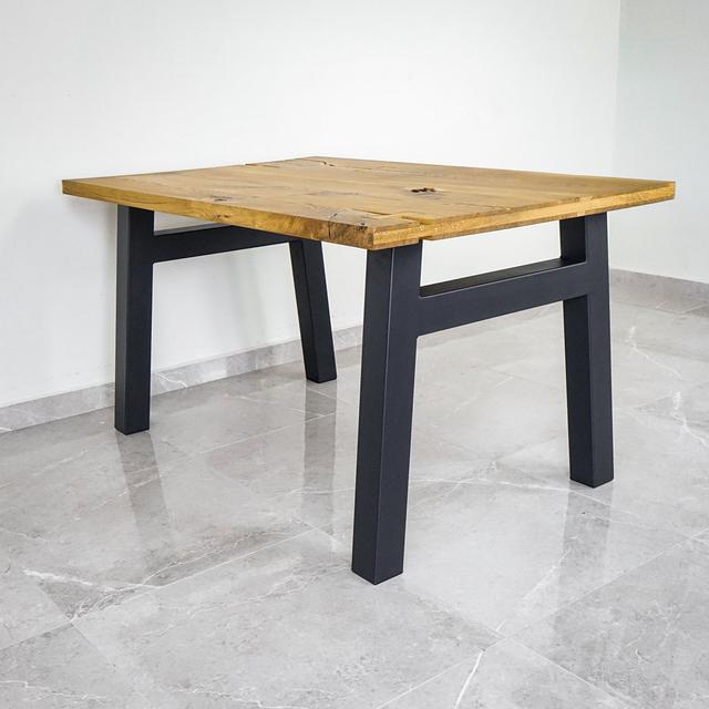 Zeb Rectangular Dining Table Union Rustic Table Top Colour: Oak Wood, Size: 75cm H x 90cm W x 180cm L on Productcaster.