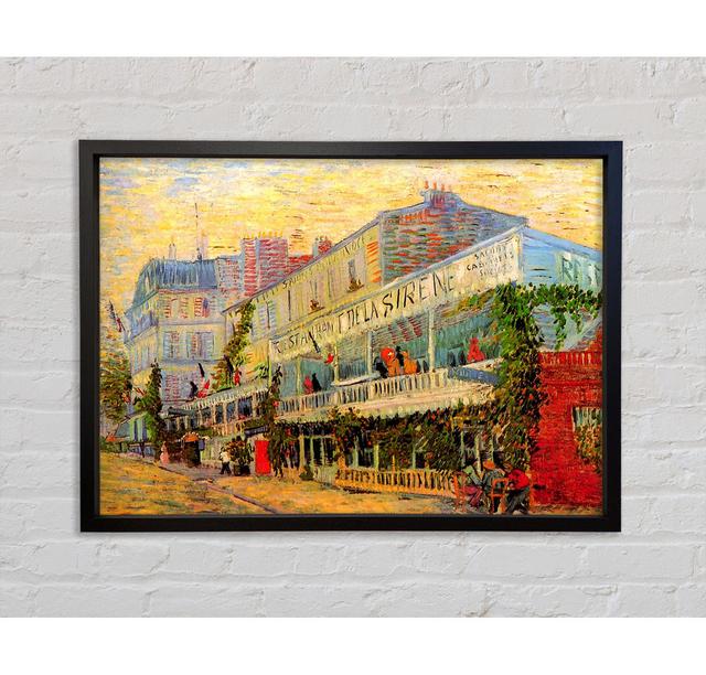 Restaurant De La Sirene At Asnieres by Vincent Van Gogh - Single Picture Frame Art Prints on Canvas Bright Star Size: 100cm H x 141.4cm W x 3.3cm D on Productcaster.