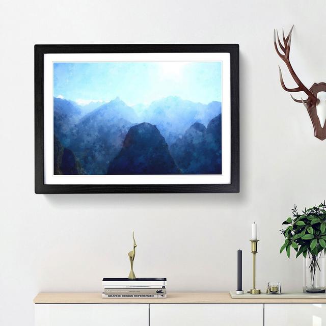 Sunset over Machu Picchu in Peru - Picture Frame Painting Print East Urban Home Frame Option: Black Framed, Size: 24cm H x 33cm W x 2cm D on Productcaster.