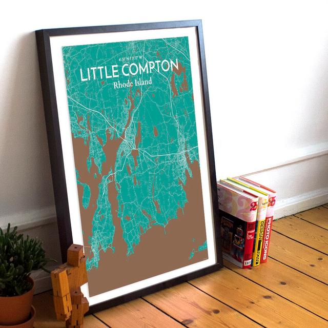 Little Compton City Map - Unframed Graphic Art Print on Paper East Urban Home Size: 50.8cm H x 40.6cm W x 0.13cm D on Productcaster.