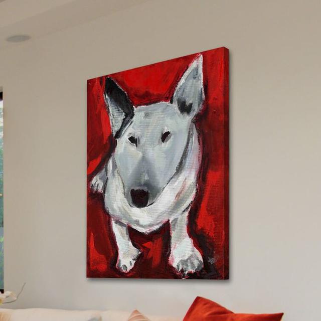 T-Dog by Tori Campisi - Wrapped Canvas Painting Print East Urban Home Size: 152 cm H x 102 cm W on Productcaster.