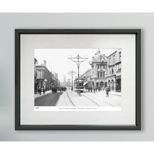 West Hartlepool, Church Street 1914 - Single Picture Frame Print The Francis Frith Collection Size: 60cm H x 80cm W x 2.3cm D on Productcaster.