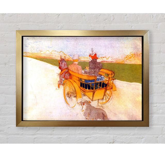 Carriage With Dog by Henri De Toulouse-Lautrec - Single Picture Frame Art Prints Bright Star Size: 100cm H x 141.4cm W x 3.4cm D on Productcaster.