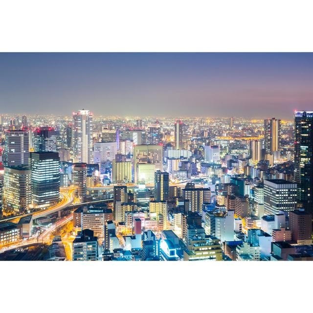 Osaka Skyline by Vichie81 - Wrapped Canvas Photograph 17 Stories Size: 51cm H x 76cm W on Productcaster.