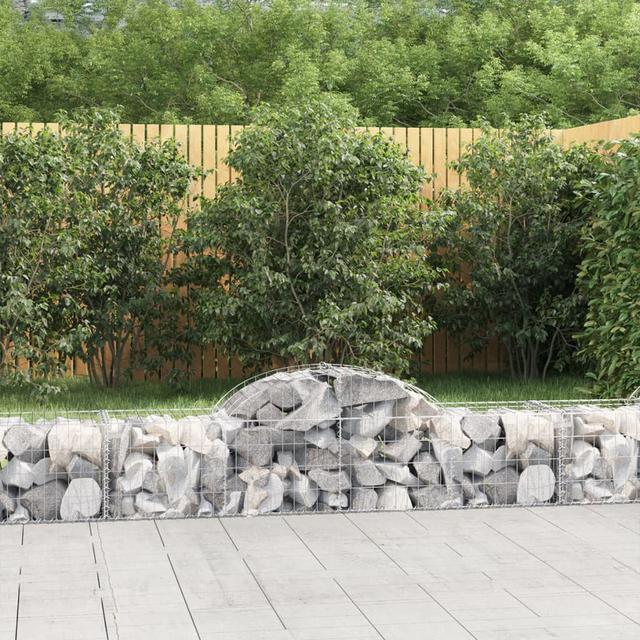 Briceida Silver Metal Gabion Baskets (Set of 15) Dakota Fields Size: 60cm H x 200cm W x 50cm D on Productcaster.