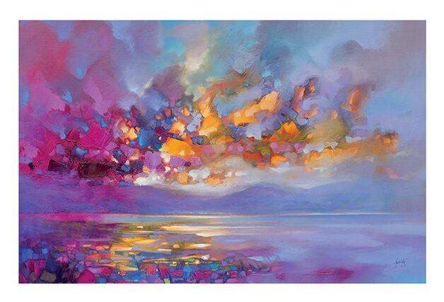 Magenta Refraction' Oil Painting Print East Urban Home Size: 60cm H x 80cm W, Format: Paper on Productcaster.