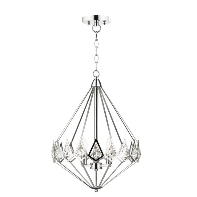 Broussard 3-Light Geometric Pendant Canora Grey on Productcaster.