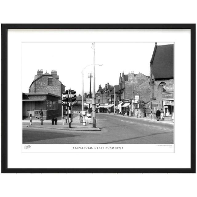 Stapleford, Derby Road C1955 - Single Picture Frame Print The Francis Frith Collection Size: 40cm H x 50cm W x 2.3cm D on Productcaster.